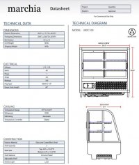 Marchia MDC100 27" Refrigerated Countertop Display Case - Image 3