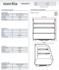 Marchia MDC121 28" Refrigerated Countertop Display Case - Image 3