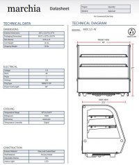 Marchia MDC121-W 28" Refrigerated Countertop Display Case - Image 3