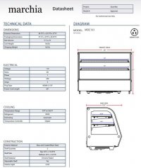 Marchia MDC161 36" Refrigerated Countertop Display Case - Image 3