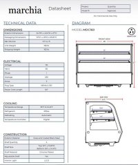 Marchia MDC160 36" Refrigerated Countertop Bakery Display Case with LED - Image 3
