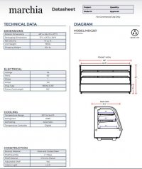Marchia MDC261 48" Refrigerated Curved Glass Countertop Display Case - Image 3
