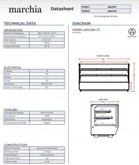 Marchia MDC260-ST 48" Refrigerated Straight Glass Countertop Display Case - Image 3