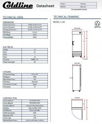 Coldline C19R 29" Single Solid Door Narrow Depth Reach-In Refrigerator - Image 3