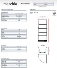 Marchia MDC78S Silver Countertop Refrigerated Glass Display Case with LED Lighting - Image 3