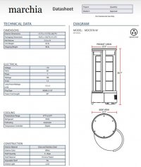 Marchia MDCR78-W White Countertop Rotating Refrigerated Bakery Display Case with LED Lighting - Image 3