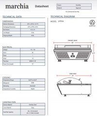 Marchia MTRS6 30" Refrigerated Countertop Prep Refrigerator - Image 3