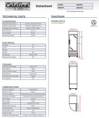 Coldline D12-B 27" Single Glass Swing Door Merchandiser Freezer - Black - Image 3