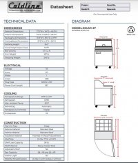 Coldline SMP27 27" One Door Mega Top Bain Marie Sandwich Prep Refrigerator - 9 Pans - Image 3
