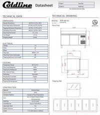 Coldline PDR-60-SG 60" Refrigerated Pizza Prep with Refrigerated Glass Topping Rail - Image 3