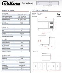 Coldline PDR-60-SS 60" Refrigerated Pizza Prep with Refrigerated Stainless Topping Rail - Image 3