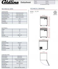 Coldline UC-27R 27" Undercounter Work Top Refrigerator - 6.3 Cu. Ft. - Image 3