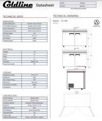 Coldline UC-36R 36" Undercounter Work Top Refrigerator - 8.2 Cu. Ft. - Image 3