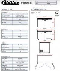 Coldline UC-48R 48" Undercounter Work Top Refrigerator - 12 Cu. Ft - Image 3