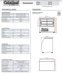 Coldline DC36-SS 36" Stainless Steel Curved Glass Refrigerated Deli Display Case - Image 3