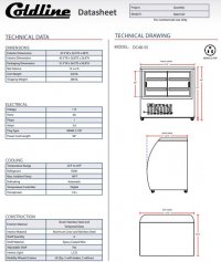 Coldline DC48-SS 48" Stainless Steel Curved Glass Refrigerated Deli Display Case - Image 3