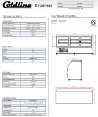 Coldline DC64-SS 64" Stainless Steel Curved Glass Refrigerated Deli Display Case - Image 3