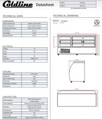 Coldline DC80-B 80" Black Curved Glass Refrigerated Deli Display Case - Image 3