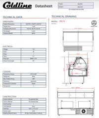 Coldline SDC72 72" Refrigerated Curved Glass Meat Deli Case with Rear Storage - Image 3
