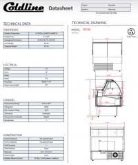 Coldline SDC48 48" Refrigerated Curved Glass Meat Deli Case with Rear Storage - Image 3