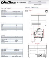 Coldline SDC72 72" Refrigerated Curved Glass Meat Deli Case with Rear Storage - Image 3