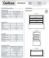 Coldline CD48 48? Refrigerated Bakery Display Case - Image 3
