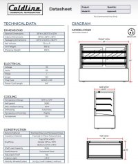 Coldline CD60 60? Refrigerated Bakery Display Case - Image 3