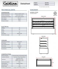 Coldline CD70 71? Refrigerated Bakery Display Case - Image 3