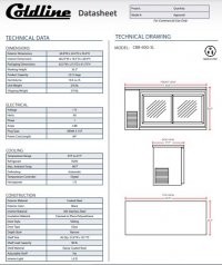 Coldline CBB-60G-SL 60 Refrigerated Narrow Black Sliding Glass Door Back Bar Cooler - Image 3