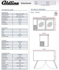 Coldline CBB-60G-T 60" Black Counter Height Narrow Glass Door Back Bar Refrigerator - Image 3