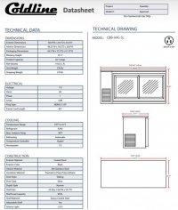 Coldline CBB-60G-SL-T 60? Refrigerated Narrow Black Sliding Glass Door Back Bar Cooler - Image 3