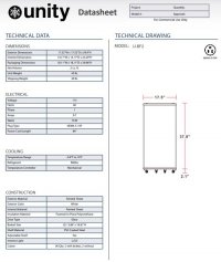 Unity U-BF2 White Barrel Merchandiser Freezer - 2 Cu.ft - Image 3