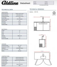 Coldline CDD-48 48 Refrigerated Direct Draw Beer Dispenser with 1 Spout - 11.8 Cu. Ft. - Image 3