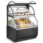 Marchia MSTAR48 48" Black Dual Service Open Air Display Case Merchandiser (Copy) - Image 3
