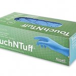 ANSELL TouchNTuff Chemical Resistant Nitrile Powder Free Disposable Gloves, Size LARGE
