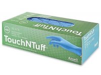 ANSELL TouchNTuff Chemical Resistant Nitrile Powder Free Disposable Gloves, Size LARGE