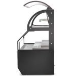 Marchia MSTAR36 36" Black Dual Service Open Air Display Case Merchandiser - Image 2