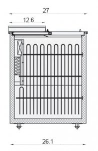 Serv-Ware 36 inch Bottle Cooler BC-36-HC 36 in. Unit | 10 cu. ft. - Image 2