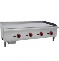 Cookline CGG-48M 48" Gas Countertop Griddle with Manual Controls - 120,000 BTU