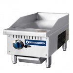Standard Range SR-G12-M 12" Commercial Countertop 1 Burner Gas Griddle with Manual Control - 30,000 BTU