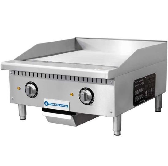 Capture Standard Range SR-EG24 24" Commercial Electric Thermostatic Countertop Griddle, 208-240V - Image 1