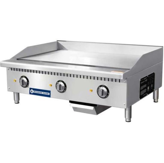 Capture Standard Range SR-EG36 36" Commercial Electric Thermostatic Countertop Griddle - 240V - Image 1
