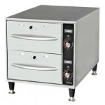 Prepline DW2N Double Narrow Freestanding Stainless Steel Drawer Warmer- 900W, 120V