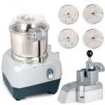 Prepline PCFP-3B Combination Food Processor with 3 Qt Stainless Steel Bowl, Continuous Feed and 4 Discs - 1HP