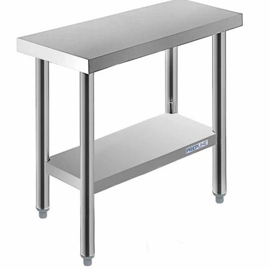Capture Prepline PWTG-1424 14"D x 24"L Stainless Steel Worktable with Undershelf - Image 1