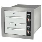 Prepline BDW2N Double Narrow Built-in Stainless Steel Drawer Warmer- 900W, 120V