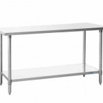 Prepline PWTG-1448 14"D x 48"L Stainless Steel Worktable with Undershelf
