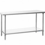 Prepline PWTG-1460 14"D x 60"L Stainless Steel Worktable with Undershelf