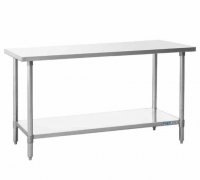 Prepline PWTG-1460 14"D x 60"L Stainless Steel Worktable with Undershelf