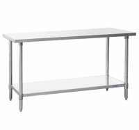 Prepline PWTG-1860 18"D x 60"L Stainless Steel Worktable with Undershelf